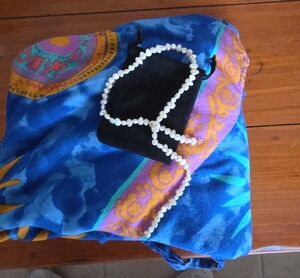 Freshwater Pearl Strand Necklace on Velvet Pouch